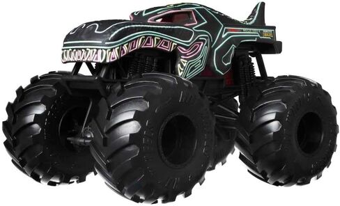 Hot Wheels Monster Trucks Oversized 1:24 Scale Diecast Neon Mega Wrex in Saudi Arabia
