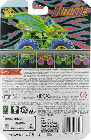 Hot Wheels 2023 Monster Trucks 1:64 Scale Diecast Glow in The Dark Battitude in Saudi Arabia