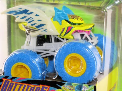 Hot Wheels 2023 Monster Trucks 1:64 Scale Diecast Glow in The Dark Battitude in Saudi Arabia