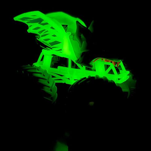 Hot Wheels 2023 Monster Trucks 1:64 Scale Diecast Glow in The Dark Battitude in Saudi Arabia