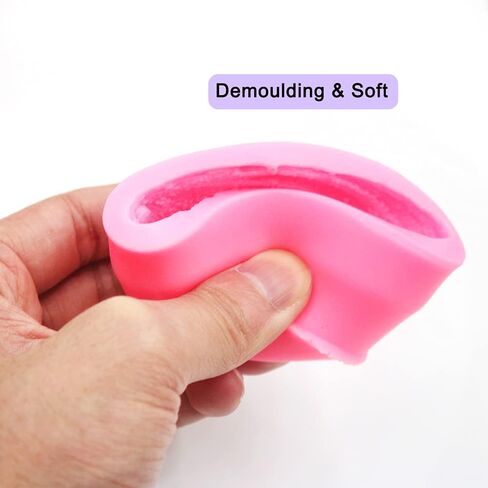 AIFUDA Candle Making Mould, 2 Pcs 3D Ice Cream Ball Shape Molds and 2 Pcs Half Chocolate Shape Soap Molds, for DIY Candle, Soap, Bath Bomb, Beeswax, Cake Decoration in Saudi Arabia