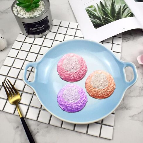 AIFUDA Candle Making Mould, 2 Pcs 3D Ice Cream Ball Shape Molds and 2 Pcs Half Chocolate Shape Soap Molds, for DIY Candle, Soap, Bath Bomb, Beeswax, Cake Decoration in Saudi Arabia