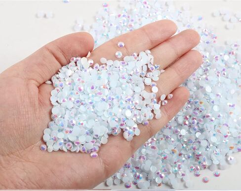 500 قطعة 6 مم 26 جرام من حجر الراين الجيلي AB اللون غير الإصلاح اللامع من حجر الراين اللامع للأكواب والزجاجات والأكواب والديكور الحرفي... in Kuwait