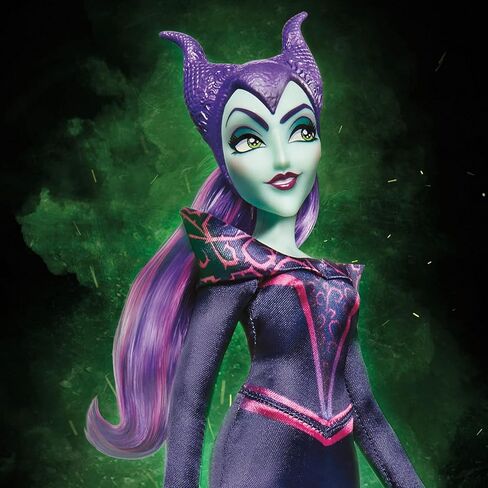 ديزني دمية الاشرار ماليفيسنت، اكسسوارات وملابس قابلة للازالة، لعبة ديزني Villains للاطفال من سن 5 سنوات فما فوق، F4561 in Saudi Arabia