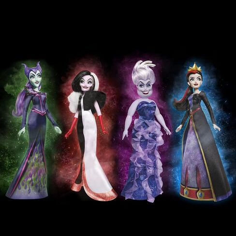 ديزني دمية الاشرار ماليفيسنت، اكسسوارات وملابس قابلة للازالة، لعبة ديزني Villains للاطفال من سن 5 سنوات فما فوق، F4561 in Saudi Arabia