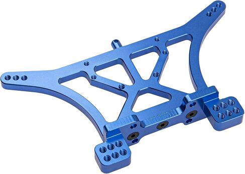 ShareGoo Aluminum Alloy Rear Shock Tower Mounts Replacement 3638 Compatible with Traxxas 2WD Slash Rustler Ford Stampede F-150 Raptor 1/10 RC Car (Blue) in Saudi Arabia