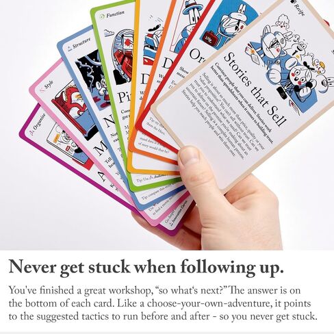 Pip Decks Storyteller Tactics Card Deck, Business Tool to Improve Your Influence and Persuasion in Workshops, Sales Pitches, Presentations and More, 54 Cards in a Case in Saudi Arabia