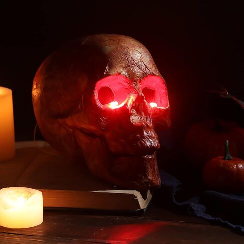 4 Pcs Halloween Glowing LED Light Up Eyes for Mask Cosplay Laser Eyes with Battery Box, Battery Not Included(Red Light) in Saudi Arabia