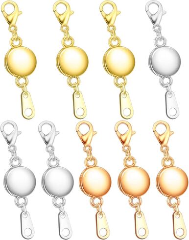 Dailyacc Magnetic Necklace Clasps and Closures - Round Bracelet Extender Clasps for Jewelry Making in Saudi Arabia