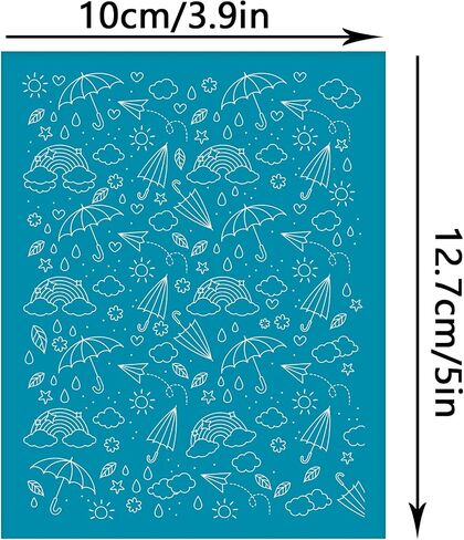 OLYCRAFT Abstract Face Clay Stencil Silk Screen Stencils Silk Screen for Polymer Clay Reusable Mesh Stencils Transfer Washable Home Decor for Polymer Clay Jewelry Making - 5x4 Inch in Kuwait