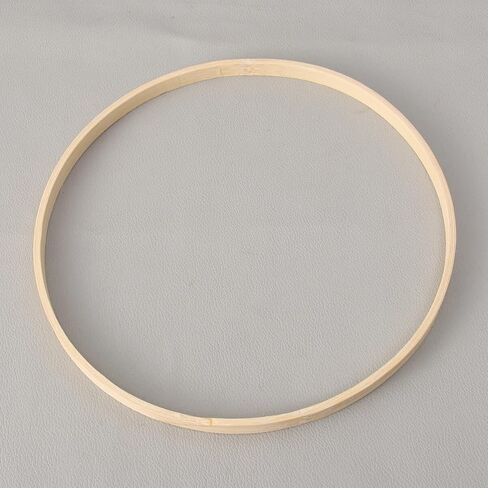 Bamboo Macrame Rings 12pcs Wooden Bamboo Floral Hoop Wreath Macrame Craft Dream Catcher Hoop Rings Round Macrame Rings for DIY Wedding Wreath Decor Wall Hanging Crafts 23cm in Saudi Arabia