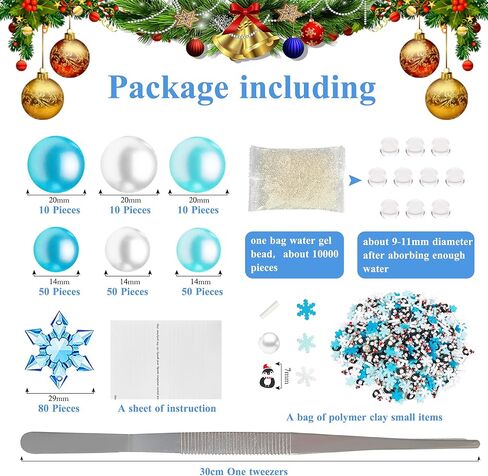 Christmas Winter Vase Fillers Pearls Christmas Water Gel Beads Floating Pearl Bead Vase Filler for Winter Christmas Vase Filler Deocration in Kuwait