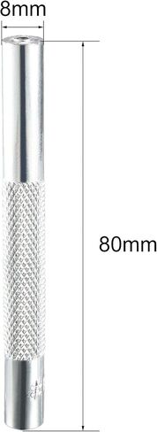 uxcell Eyelet Hole Punch Die Tool, 3mm Grommet Setter Hollow Punch for Leather Craft Fabric Clothing Handbag Curtain in Saudi Arabia