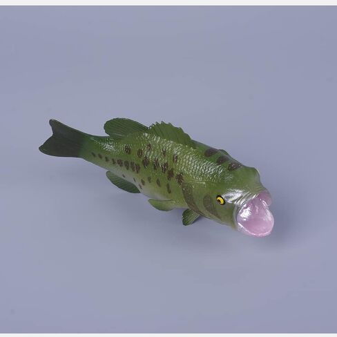 سمك زائف من البلاستيك، نموذج سمكة حيوان صناعي، فم كبير للعرض في السوق المنزلي، دعامات التصوير الفوتوغرافي، ديكور المطبخ in Kuwait