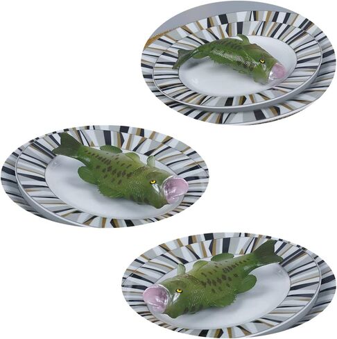 سمك زائف من البلاستيك، نموذج سمكة حيوان صناعي، فم كبير للعرض في السوق المنزلي، دعامات التصوير الفوتوغرافي، ديكور المطبخ in Kuwait