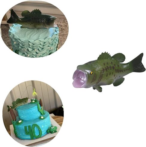 سمك زائف من البلاستيك، نموذج سمكة حيوان صناعي، فم كبير للعرض في السوق المنزلي، دعامات التصوير الفوتوغرافي، ديكور المطبخ in Kuwait