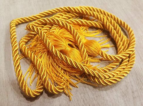 HEPNA Handmade Graduation Honor Cords, 2 PCS 68 Inch,Gold in Kuwait