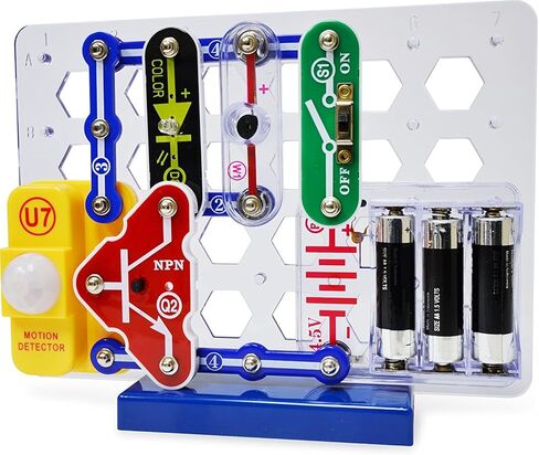 Snap Circuits Electronics Motion Detector Mini Kit | Build Motion Projects with Snap-Together Electronic Components | 12 Projects | Electronics Exploration Kit | Great STEM Product in Kuwait