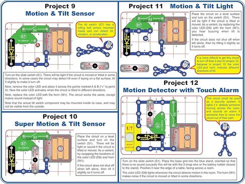 Snap Circuits Electronics Motion Detector Mini Kit | Build Motion Projects with Snap-Together Electronic Components | 12 Projects | Electronics Exploration Kit | Great STEM Product in Kuwait