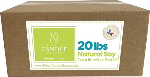 Soy Wax for Candle Making | 20lb Soy Candle Wax Slab | Smooth Blend for High Load Fragrance Formulation |Candle Making Supplies in Saudi Arabia