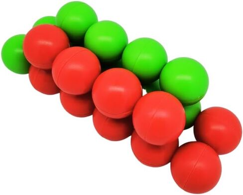 Boxgear Inseparable Rainbow Ball Sensory Fidget Toy Stress Relief Toy Boy Girl 3-12 Year Old, Creative Preschool Learning Activities, Toddler Fidget Toys (Red-Green) in Kuwait