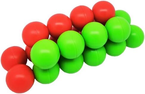 Boxgear Inseparable Rainbow Ball Sensory Fidget Toy Stress Relief Toy Boy Girl 3-12 Year Old, Creative Preschool Learning Activities, Toddler Fidget Toys (Red-Green) in Kuwait