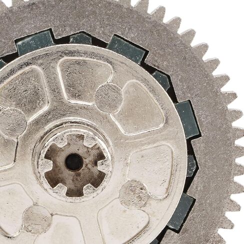 Slipper Spur Gear, Metal Steel 57T 0.8Mod Slipper Set Replacement Part, Silver Strong Wear Resistance Slipper Spur Gear for Arrma 1/10 Granit or Typhon 1/8 RC Car in Saudi Arabia