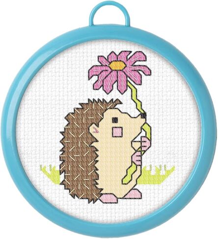 Bucilla 47891E My 1st Stitch Counted Cross Stitch Kit, 3", Hedgehog in Saudi Arabia