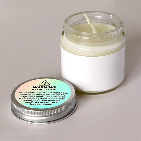 ملصقات تحذير شمعة ثلاثية الأبعاد من WINBOB للجرة والحاوية وملصقات أمان ذوبان الشمع للعلب ومستلزمات صنع الشموع 10 قطع (240) in Kuwait