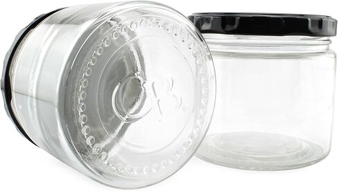 برطمانات صلصة فارغة سعة 10 اونصة من كورنوكوبيا (12 قطعة)؛ حاويات زجاجية شفافة لصنع الشموع او الصلصات in Kuwait