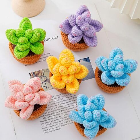 مجموعة أدوات كروشيه 22 قطعة من Foeipy، مجموعة نباتات كروشيه، طقم كروشيه للبالغين مع تعليمات وفيديوهات تعليمية، تعلم كيفية الحياكة، مستلزمات الحياكة بنفسك in Kuwait