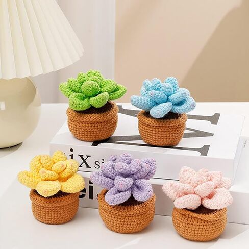 مجموعة أدوات كروشيه 22 قطعة من Foeipy، مجموعة نباتات كروشيه، طقم كروشيه للبالغين مع تعليمات وفيديوهات تعليمية، تعلم كيفية الحياكة، مستلزمات الحياكة بنفسك in Kuwait