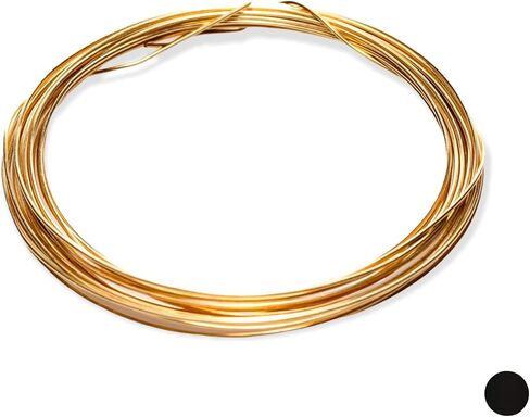 مقياس 18، سلك نحاسي للمجوهرات، نحاس أحمر (دائري) نصف صلب، CDA #260-5FT من CRAFT WIRE in Saudi Arabia