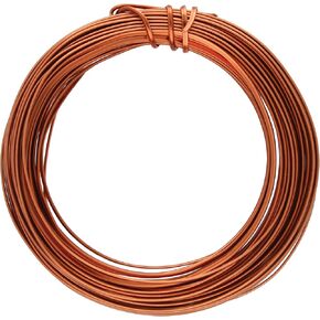 The Beadsmith Half-Round Craft Wire - Wire Elements - Soft Temper - 21 Gauge, 7 Yard Coil - Antique Copper Color - Beading Wire Used for Jewelry Making, Wire Wrapping, and Other DIY Arts & Crafts in Saudi Arabia
