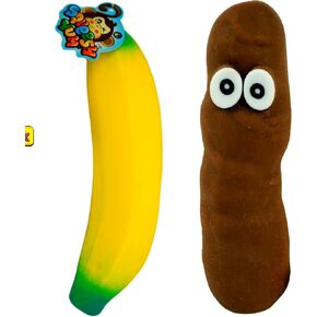 JA-RU Stretchy Banana & Squishy Carrot (2 Pack) Super Squishy Slow Rising Sensory Fidget Fruit Toys for Kids. Stress Relief Therapy Autism Toy. Bulk Party Favor Classroom Prizes. 3340-3342p in Kuwait