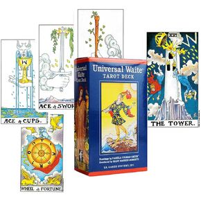 sdlanhuagroup بطاقات التارو السحرية - بطاقات التارو مع كتاب دليل للمبتدئين مجموعة بطاقات التارو - نمط السماء المرصعة بالنجوم الجميلة - بطاقات التارو للمبتدئين والخبراء in Kuwait