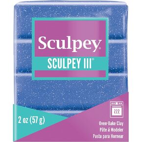 طين خبز الفرن من البوليمر Sculpey III®، بريق بنفسجي، رائع للنمذجة والنحت والعطلات والأشغال اليدوية والوسائط المختلطة والمشروعات المدرسية. مثالي للأطفال والمبتدئين!