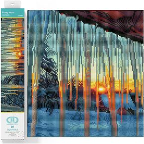 DIAMOND DOTZ ® - Frosty Morn, Full Drill, Square Dotz, Diamond Painting Kits, Diamond Art Kits for Adults, Gem Art, Diamond Art, Diamond Dotz Kits, 12.2"x18.5" in Kuwait