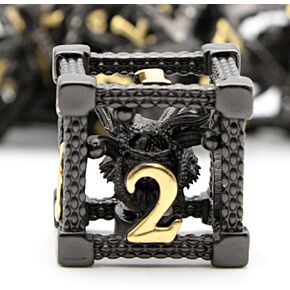 DND Dice,HNCCESG Beholder'S Eye DND Dice Set of 7PC,Dungeons and Dragons Dice for D&D Dice,Eye Monster Metal Dice for RPG Role Playing MTG Tabletop Board Games,Shadowrun Pathfinder(Eye-Black) in Saudi Arabia