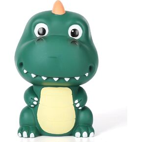 H&W Dinosaur Money Bank with Lovely Big Head, Shatterproof Tyrannosaurus Rex Piggy Bank, First Coin Bank, Best Christmas Birthday for Kids Boys Girls Home Decoration（Mint Green）