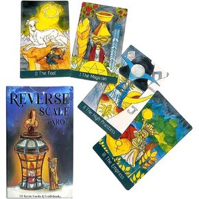 mrdiyshisha مقياس عكسي طبق التارو ، 80 بطاقة تاروت مضحكة، 350 GSM في المخزون في الحجم القياسي (4.7 بوصة × 2.7 بوصة) in Kuwait