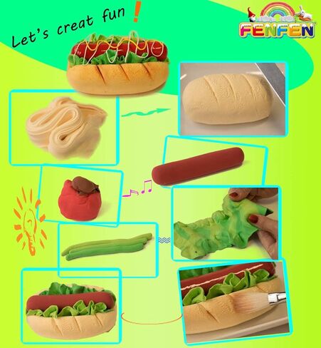 مجموعة صلصال يجف بالهواء للاطفال من 24 لون، صلصال تشكيل ناعم بدون خبز للمبتدئين، صلصال اسفنجي سحري مع ادوات in Kuwait