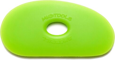 Mudtools Polymer Rib Green Size 0 Medium - Small Kidney Shape - Ceramics, Pottery, Clay - G0 in Saudi Arabia