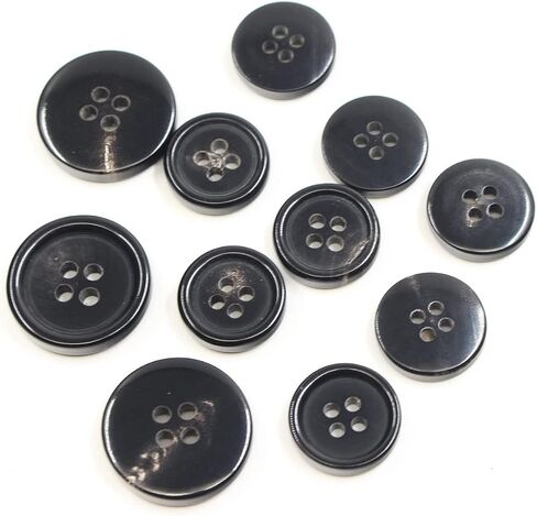 KENDANY 11 Pieces Genuine Natural Horn Blazer & Suits Button Set - for Blazer, Sport Coat, Uniform, Jacket (Light Brown 2#) in Saudi Arabia