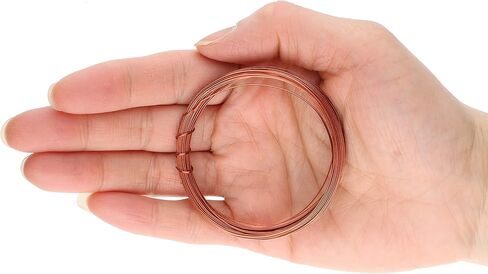 The Beadsmith Half-Round Craft Wire - Wire Elements - Soft Temper - 21 Gauge, 7 Yard Coil - Antique Copper Color - Beading Wire Used for Jewelry Making, Wire Wrapping, and Other DIY Arts & Crafts in Saudi Arabia