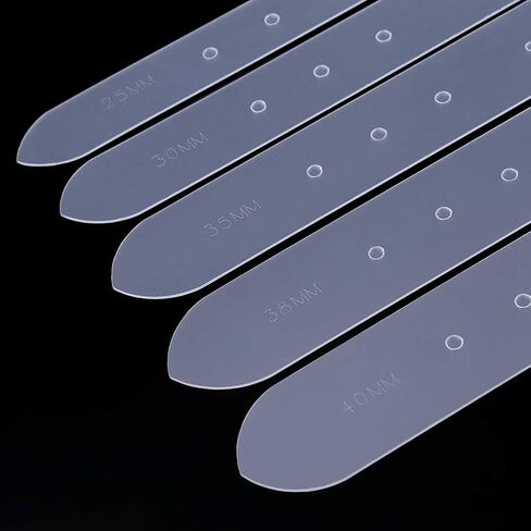 5Pcs Belt Holes Template Acrylic Template Leather Carft Belt Punching Template DIY Set, 25/30/35/38/40mm in Saudi Arabia