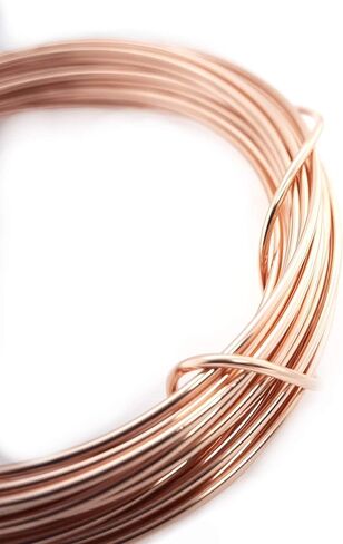 16 Gauge, 14/20 Rose Gold Filled Wire (Round) Half Hard 14K Pink Gold Filled Wire Made in USA - 1FT by CRAFT WIRE in Kuwait