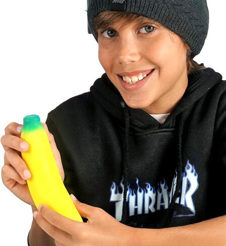 JA-RU Stretchy Banana & Squishy Carrot (2 Pack) Super Squishy Slow Rising Sensory Fidget Fruit Toys for Kids. Stress Relief Therapy Autism Toy. Bulk Party Favor Classroom Prizes. 3340-3342p in Kuwait