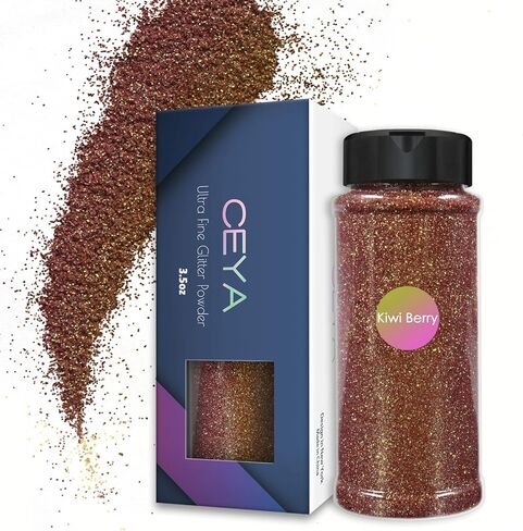 مسحوق لامع فائق النعومة من Ceya Chameleon، 3.5 أونصة/ 100 جرام، بريق متغير اللون زنبركي ساطع 1/128 بوصة 0.008 بوصة 0.3 مم مسحوق قزحي الألوان متغير لراتنجات الإيبوكسي والأظافر والحرف اليدوية والسلايم وحافظة الهاتف والرسم in Kuwait