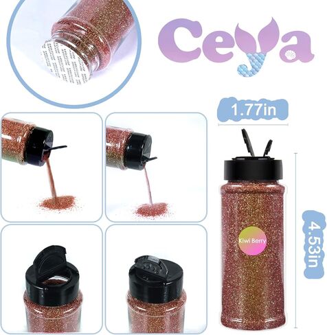 مسحوق لامع فائق النعومة من Ceya Chameleon، 3.5 أونصة/ 100 جرام، بريق متغير اللون زنبركي ساطع 1/128 بوصة 0.008 بوصة 0.3 مم مسحوق قزحي الألوان متغير لراتنجات الإيبوكسي والأظافر والحرف اليدوية والسلايم وحافظة الهاتف والرسم in Kuwait